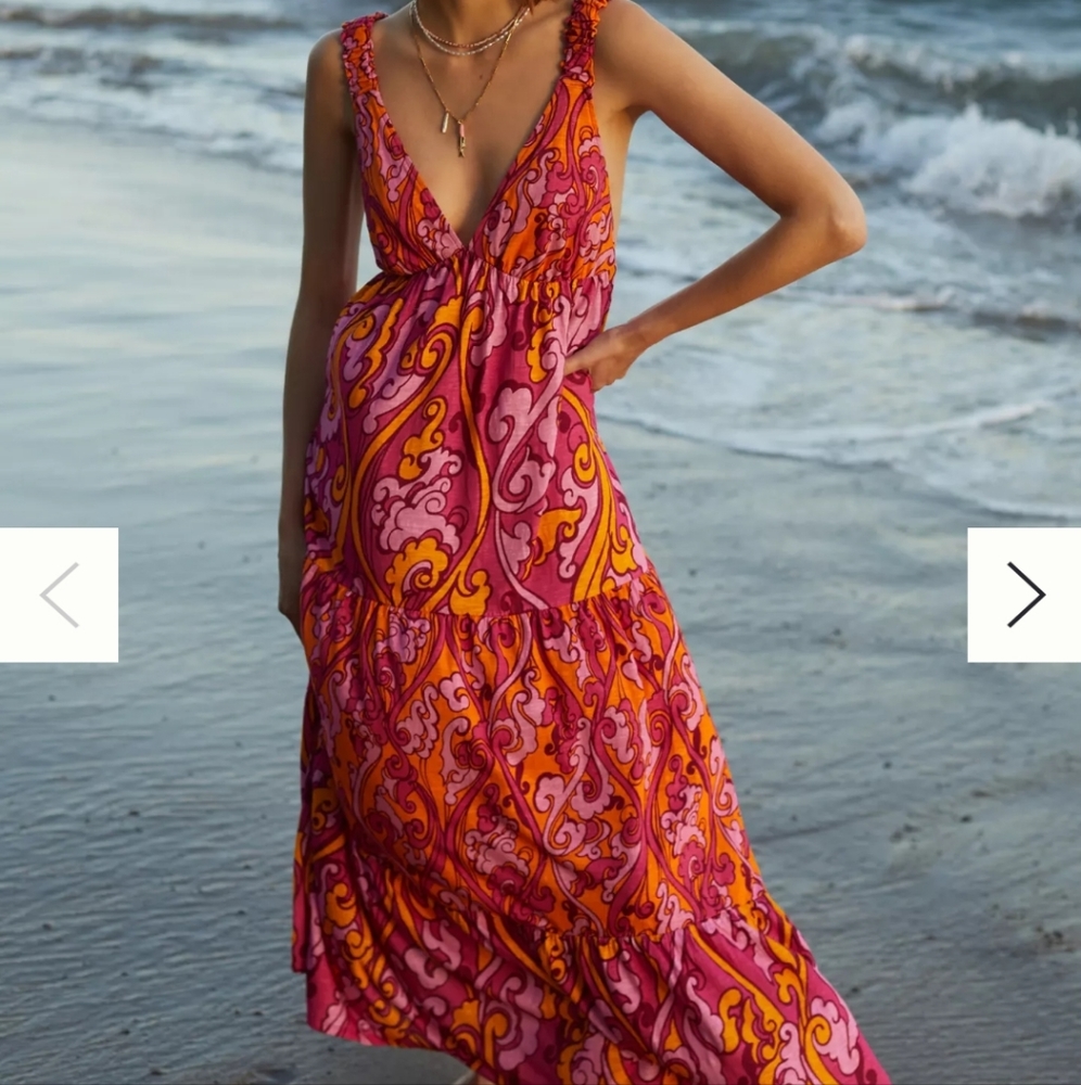 Anthropologie Maeve Maxi Dress Large